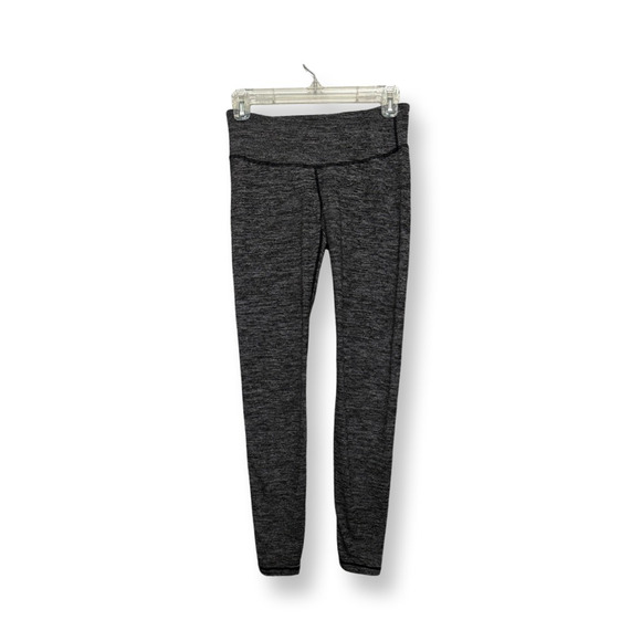 Old Navy Womens Active Leggings Black Space Dye Wide Waistband Full Length S - Picture 1 of 7